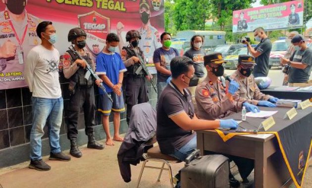 Konferensi Pers Polres Tegal Polda Jateng, Rabu 26/1/2022