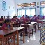 Ket poto: Siswa SMAN 1 Negara ikuti ujian sekolah