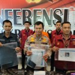 Ket poto: Konfrensi pers kasus video wik-wik di Polda Bali