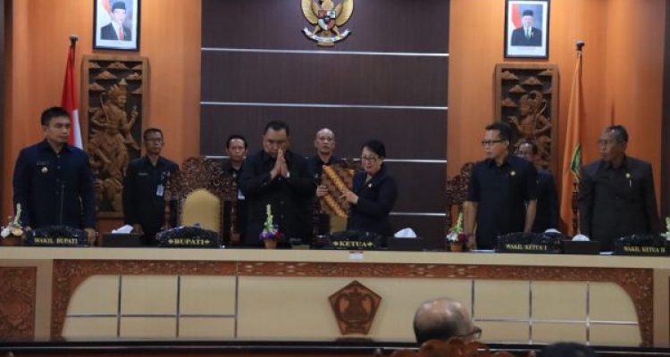 Ket poto: Rapat Paripurna DPRD Jembrana