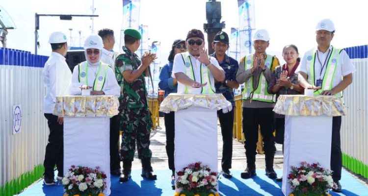 Ket poto: Groundbreaking Dermaga MB di Pelabuhan Gilimanuk