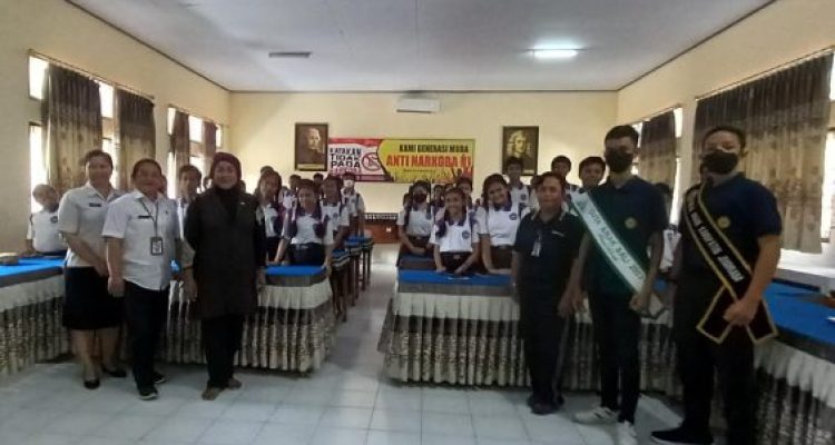 Ket poto: Sosialisasi Kekerasan Seksual Terhadap Anak di SMPN 3 Negara