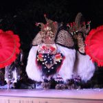 Ket foto : Penampilan Kesenian Bapang Barong Ket Duta Kota Denpasar yang diwakili Sekeha Gita Widya Kencana, Kelurahan Padangsambian pada ajang bergengsi Wimbakara/Lomba Bapang Barong Ket serangkaian Pesta Kesenian Bali (PKB) XLV Tahun 2023 di Panggung Terbuka Nrtya ISI Denpasar, Senin (19/6) malam.