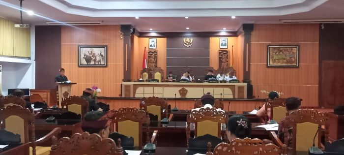 Ket poto: Sidang Paripurna DPRD Jembrana