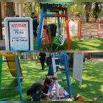 Ket poto: beberapa alat Taman Bermain Ir. Sukarno rusak Ket poto: beberapa alat Taman Bermain Ir. Sukarno rusak