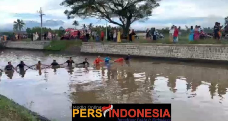 Ket poto: Lokasi anak terjatuh dan tenggelam