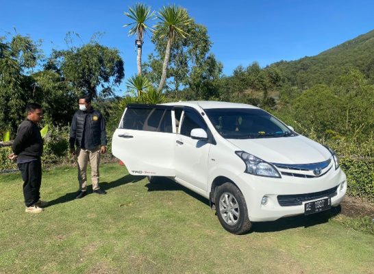 Ket poto: Mobil korban terparkir di Kintamani Bangli