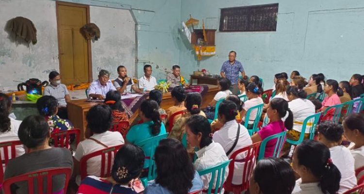 Ket poto: Partai Gerindra Jembrana Sosialisasi dan Sharing di Kelurahan Baler Bale Agung, Kecamatan Negara, Kabupaten Jembrana