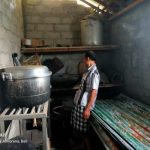 Ket poto: tempat penyimpanan peti daun gong yang raib dicuri orang