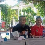 Ket poto: Bupati Jembrana I Nengah Tamba didampingi Wakil Bupati I Gede Ngurah Patriana Krisna bersama Forkopimda Jembbrana saat jumpa pers terkait HUT Kota Negara