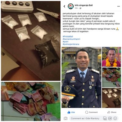 Ket poto: Tangkapan layar facebook