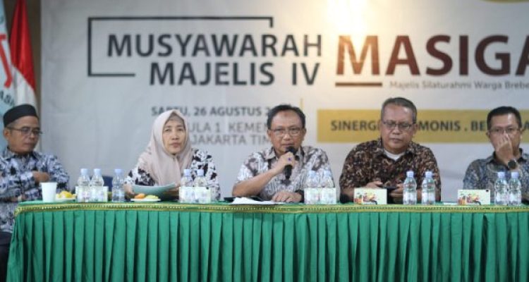 Ket poto: Majelis Silaturahmi Warga Brebes (MASIGAB) menggelar Musyawarah Majelis