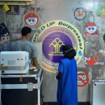 Ket poto: salah satu WBP melakukan skrining TBC Ket poto: salah satu WBP melakukan skrining TBC