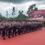 Ket poto: Polres Bintan Kirim pasukan amankan Kantor Gubernur Kepri