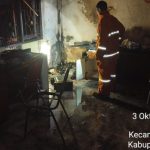 Ket poto: salah satu ruang staf kantor Desa Pohsanten terbakar