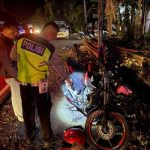 Ket poto: Sepeda motor korban