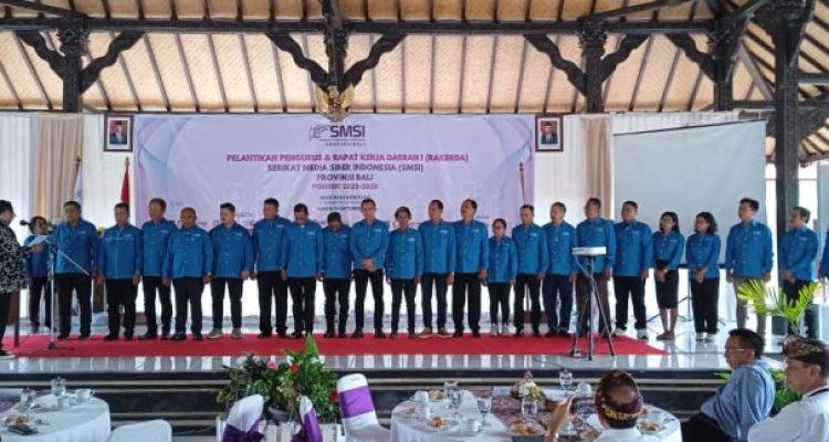 Ket poto: Pelantikan pengurus SMSI Bali Ket poto: Pelantikan pengurus SMSI Bali