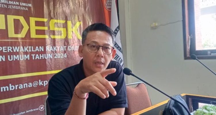 Ket poto: Ketua KPU Kabupaten Jembrana I Ketut Adi Sanjaya