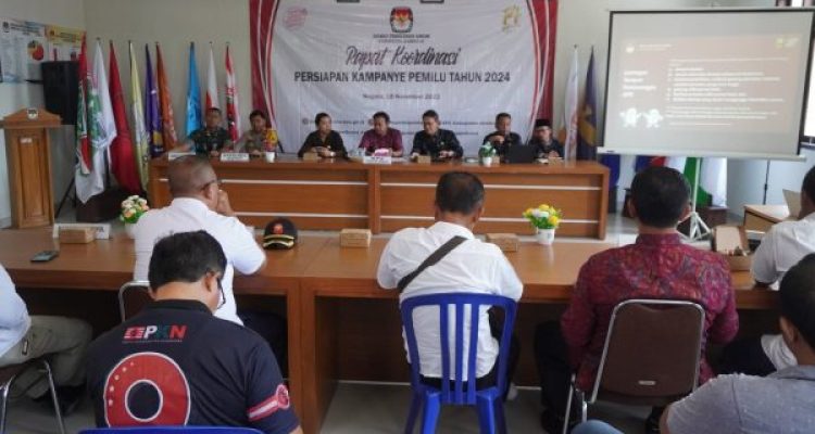 Ket poto: KPU Jembrana Gelar Rapat Persiapan Kampanye