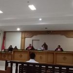 Ket poto: persidangan kasus pemerkosa anak kandung di PN Negara, Jembrana