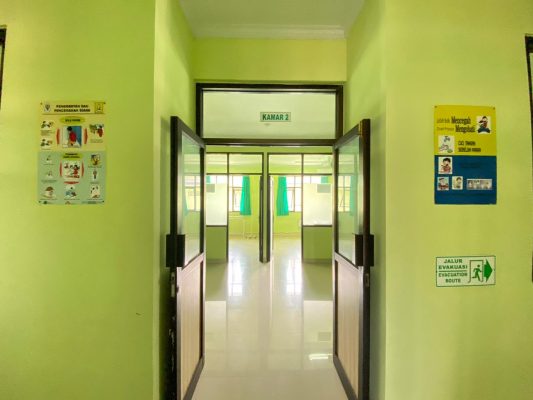 Ket poto: Ruang isolasi RSU Negara