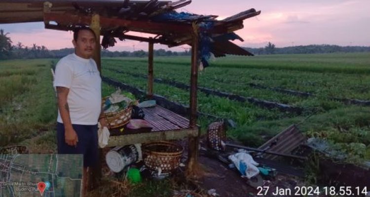 Ket poto: Lokasi korban tersambar petir