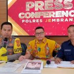 Ket poto: Kapolres Jembrana AKBP Endang Tri Purwanto, Didampingi Kasat Reskrim dan Kasi Humas Polres Jembrana