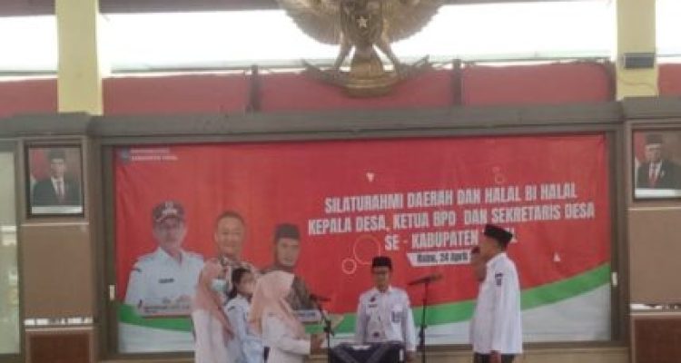 Ket poto: Silaturahmi Daerah dan Halal Bihalal para Kades, Ketua BPD serta Sekretaris Desa di Pendopo Amangkurat pada Rabu 24 April 2024