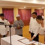 Ket poto: KPU Jembrana lantik 25 calon anggota PPK di Hotel Jimbarwana