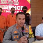 Ket poto: pengungkapan kasus penyelundupan penyu di Polres Jembrana