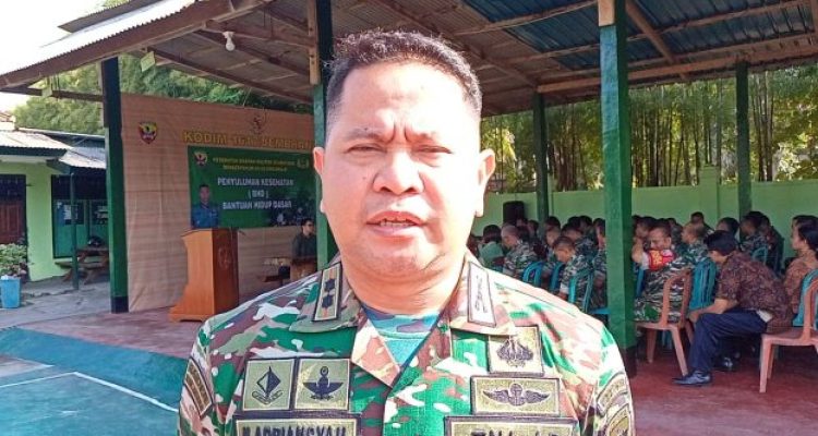 Ket poto: Dandim Letkol Inf. Muhammad Adriansyah