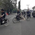 Ket poto: Sepeda ontel ikut meramaikan sosialisasi Pilkada 2024