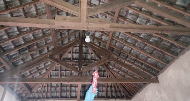 Ket poto: Tempat korban gantung diri