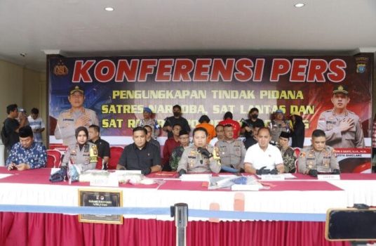 Ket poto: Polresta Barelang ungkap kasus peredaran narkotika