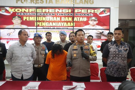 Ket poto: pengungkapan kasus pembunuhan ditenggarai sakit hati