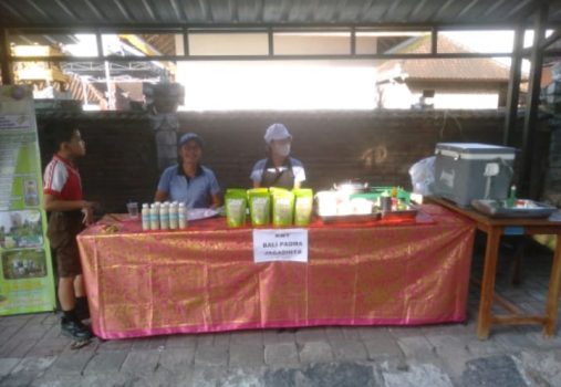 Ket poto: Stan produk olahan daun kelor