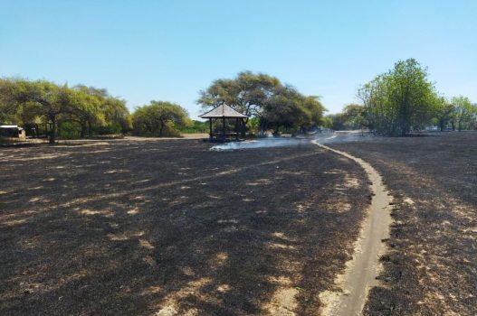 Ket poto: Kondisi wisata Karangsewu Gilimanuk paska kebakaran