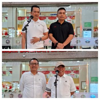 Ket poto: Bakal pasangan calon Bupati dan Wakil Bupati Jembrana saat tes kesehatan di RSU Bali Mandara, Denpasar