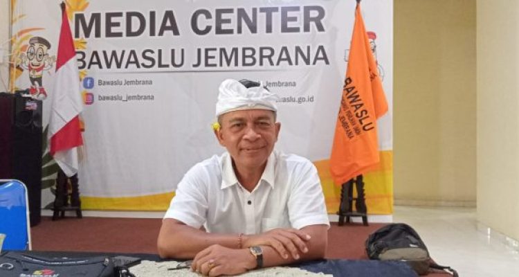 Ket poto: Koordinator Divisi Penanganan Pelanggaran dan Penyelesaian Sengketa Bawaslu Jembrana, Pande Made Ady Muliawan