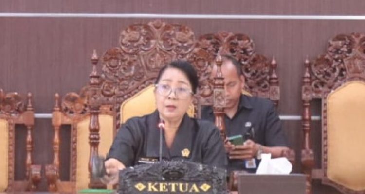 Ket poto: Ketua Badan Anggaran (Banggar) DPRD Jembrana Ni Made Sri Sutharmi