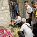 Ket Foto: Petugas Kepolisian Klungkung saat melakukan proses identifikasi di TKP. Dok (*)