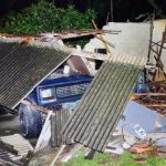 Ket poto: Kondisi rumah korban Banjar Tibu Sambi, Desa Yehembang Kangin, Kecamatan Mendoyo, Jembrana