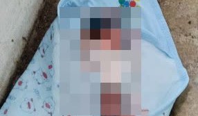 Ket Foto: Bayi yang ditemukan tergeletak pada garase warga di Desa Taman Bali Bangli. Dok (*)