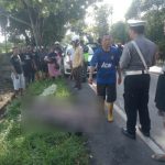 Ket poto: Kondisi korban setelah ditabrak mobil