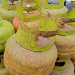 Ket poto: Salah satu tabung gas 3 kilo yang berada di pengecer