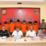 Ket poto: Pengungkapan kasus jaringan pencurian motor di Batam