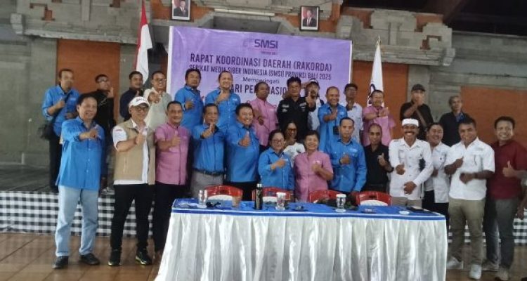 Ket poto: Poto bersama Pengurus SMSI Bali dan Kabupaten se Bali usai Rakorda Ket poto: Poto bersama Pengurus SMSI Bali dan Kabupaten se Bali usai Rakorda