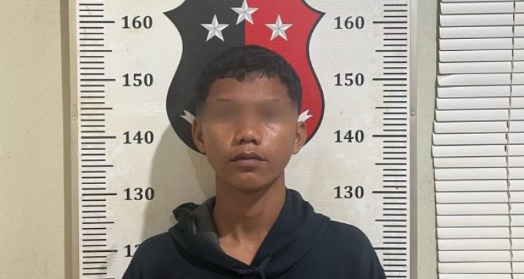 Ket poto: Salah satu pelaku curas di depan Mitra Mall