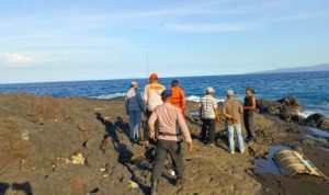 Ket poto: Lokasi pemancing yang hilang diduga terseret arus