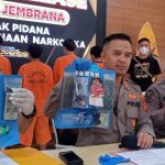 Ket poto: jumap pers kasus nerkotika berjenis sabu-sabu
